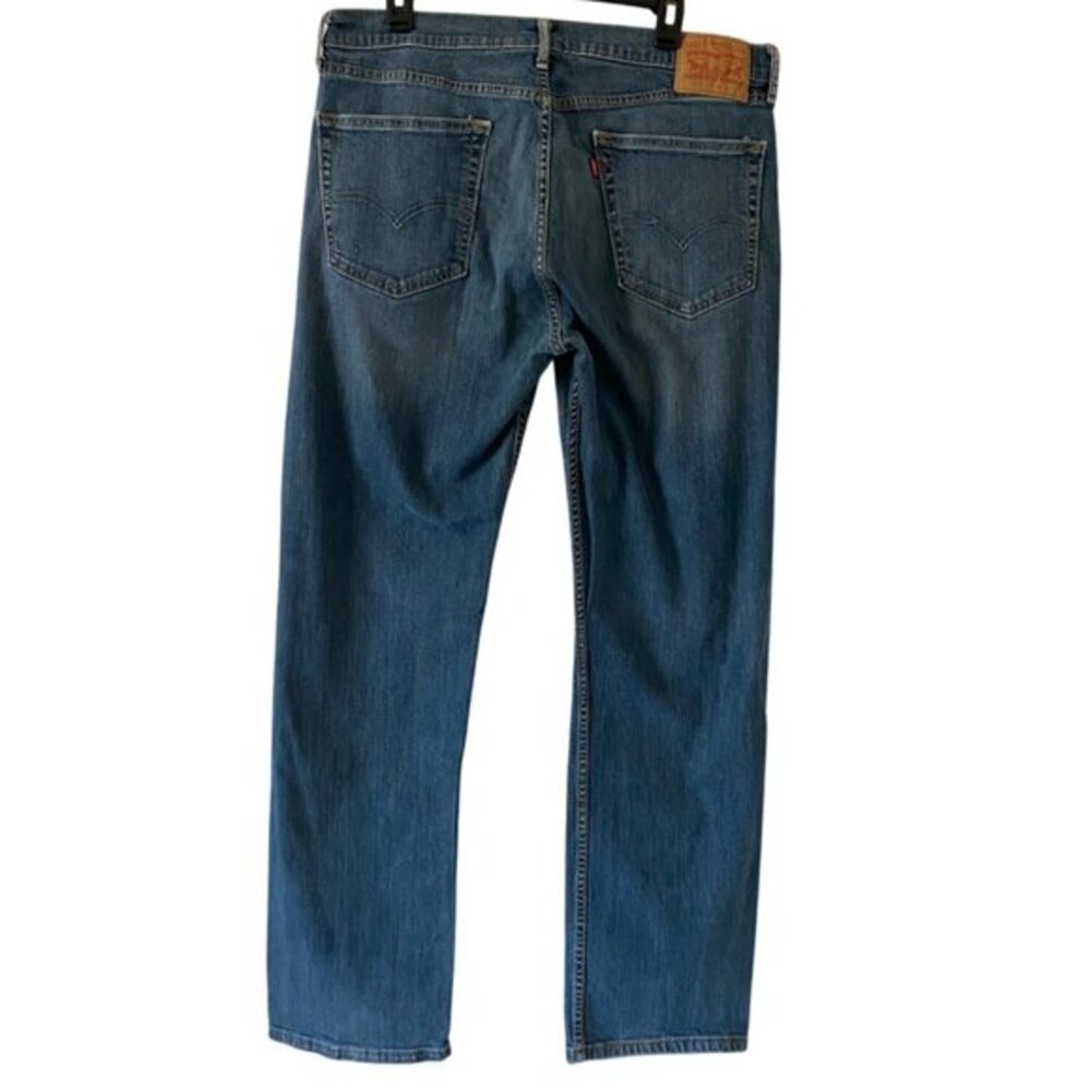 Levis 505 Mens Relaxed Straight Jeans Size 36W x 32L Blue Denim